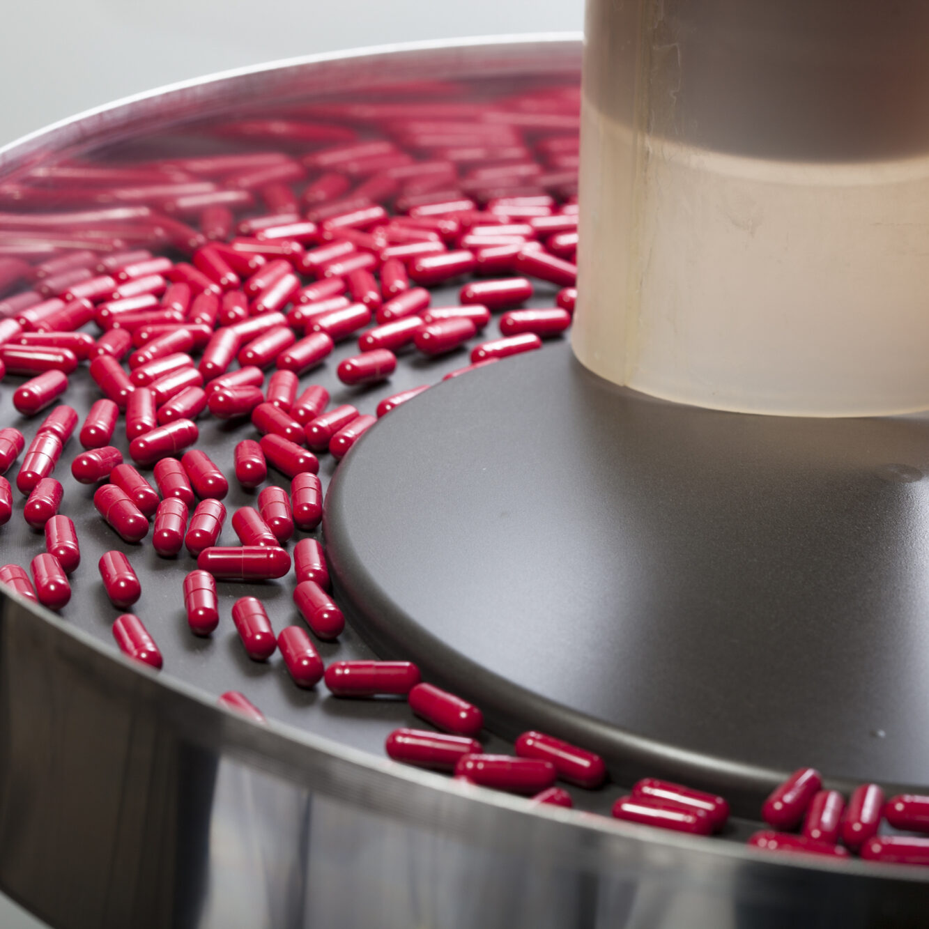 Pills on sorter